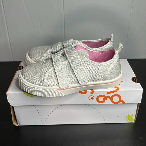 Jumping Beans Harmonica Style Color Iridescent Velcro Sneakers Size 11 - Picture 2 of 6